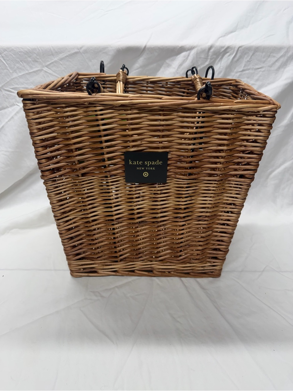 Kate Spade NY X Target Limited Edition Adult Woven Bicycle Basket Natural